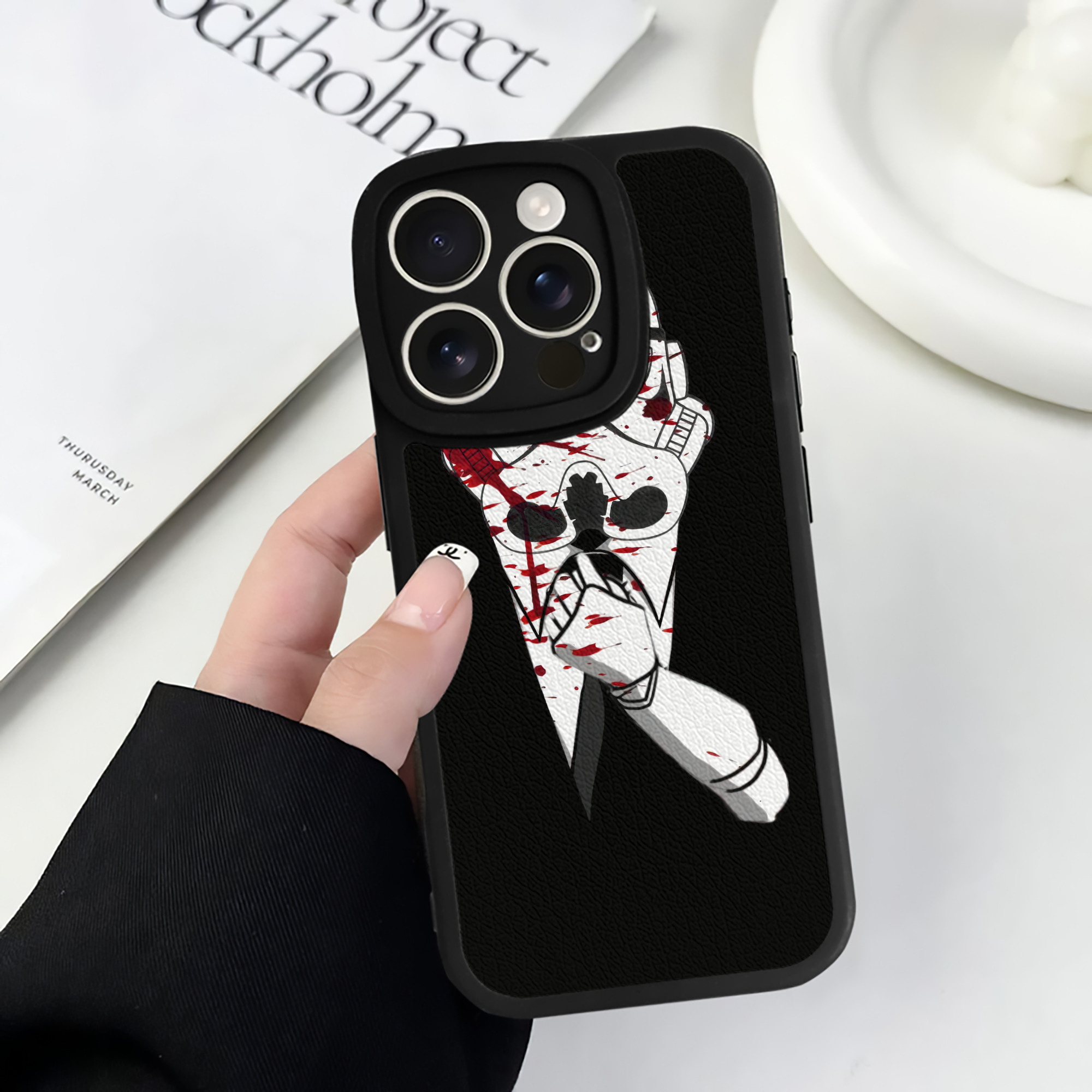 （画像用） スター・ウォーズ Star Wars 【iPhone 16シリーズ対応】シリコンスマホケース（レザー調） 材質：シリコン